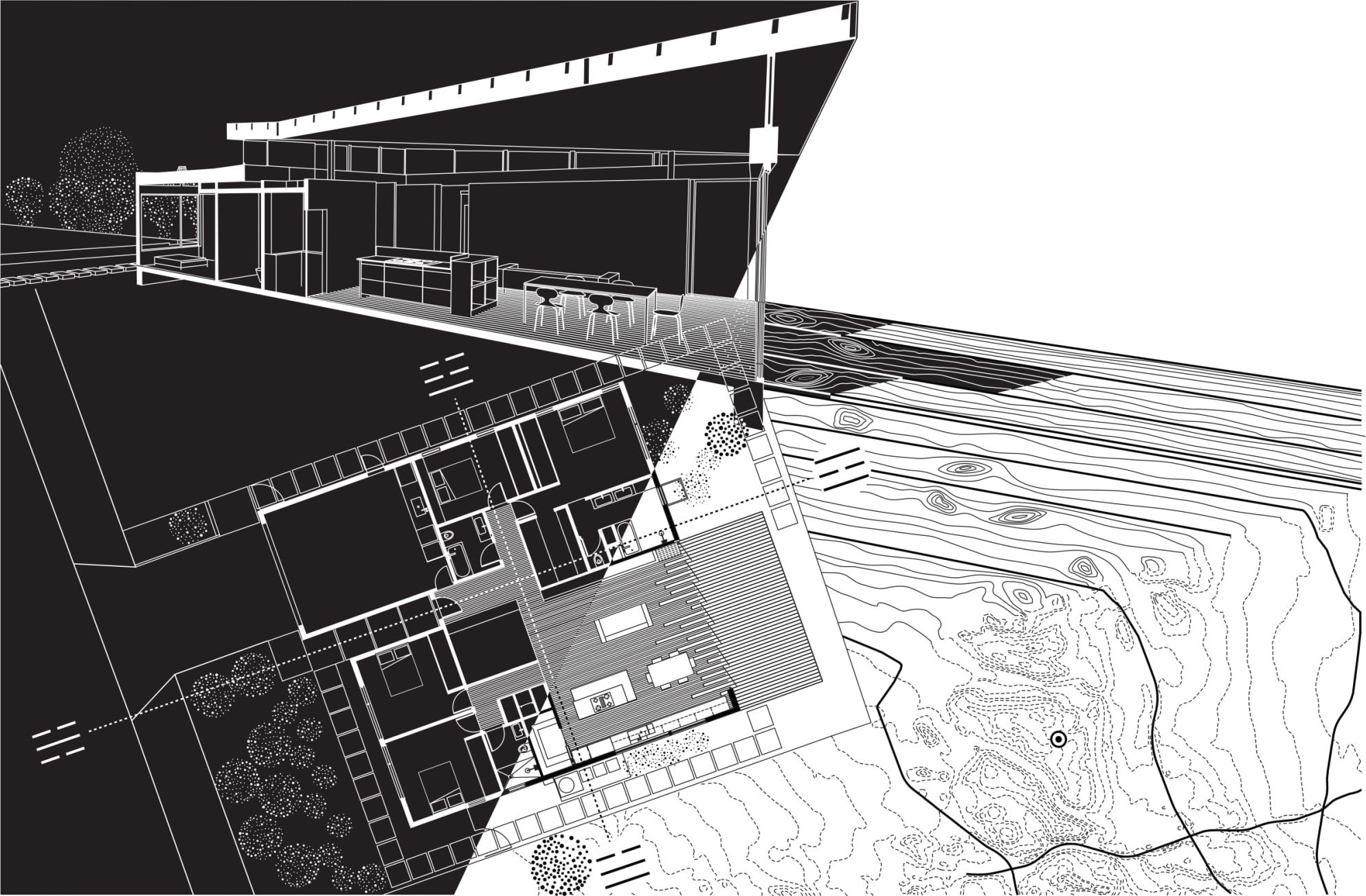 Aerial architectural render