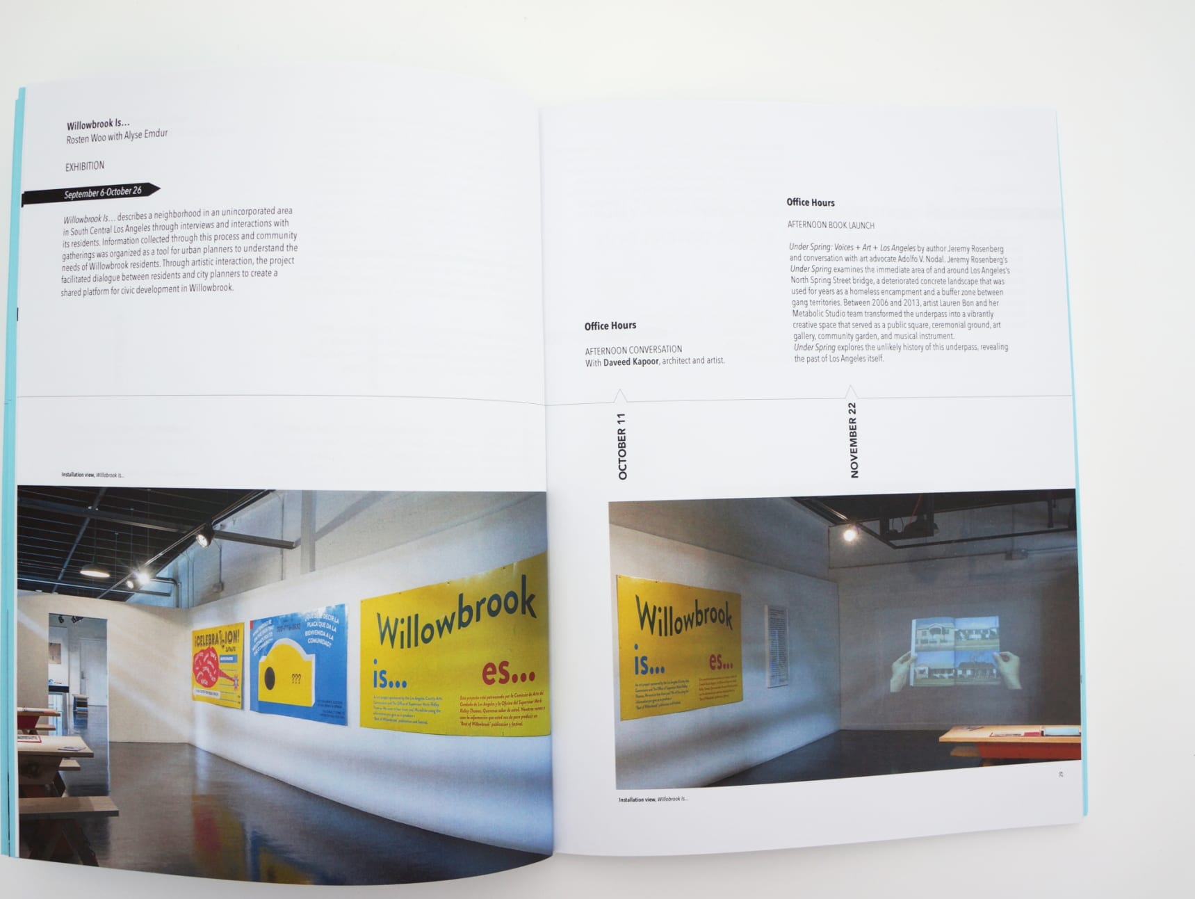 Spread in book